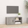 Stylish Concrete Grey TV Cabinet - 80x31.5x36 cm