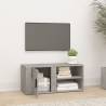 Stylish Concrete Grey TV Cabinet - 80x31.5x36 cm