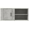 Stylish Concrete Grey TV Cabinet - 80x31.5x36 cm