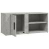 Stylish Concrete Grey TV Cabinet - 80x31.5x36 cm