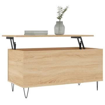 Stylish Sonoma Oak Coffee Table with Lift-Top Design