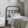 Metal Headboard Black 75 cm Colour black Size 75 cm Quantity in Package 1 