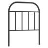 Stylish Black Metal Headboard 75 cm for Any Bedroom