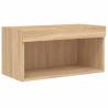 Stylish TV Cabinet with LED Lights in Sonoma Oak - Hipo Market