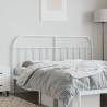 Stylish Metal Headboard White 150 cm - Hipomarket