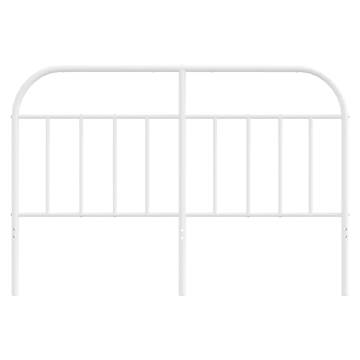 Stylish Metal Headboard White 150 cm - Hipomarket