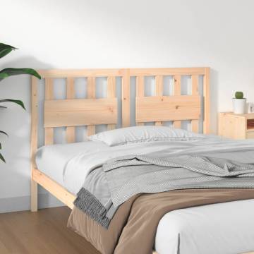 Solid Pine Wood Bed Headboard | Rustic Design 145.5x4x100 cm