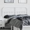 Stylish White Metal Headboard for 135 cm Bed Frame