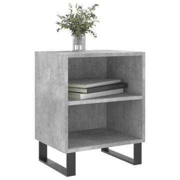 Concrete Grey Bedside Cabinets - 2 pcs | Hipomarket UK