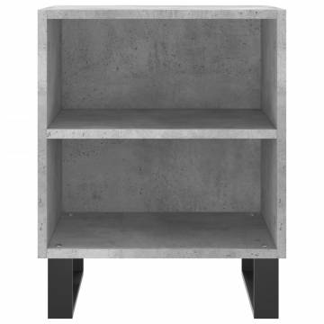 Concrete Grey Bedside Cabinets - 2 pcs | Hipomarket UK