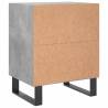 Concrete Grey Bedside Cabinets - 2 pcs | Hipomarket UK