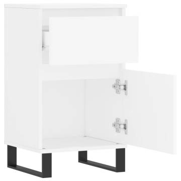 Stylish White Sideboards - 2 pcs, Engineered Wood, 40x35x70 cm