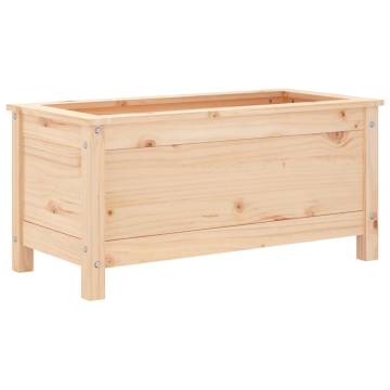 Garden Planter 82.5x40x39 cm - Solid Pine Wood for Your Garden