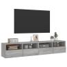 Grey Sonoma TV Wall Cabinets - 2 pcs | HipoMarket UK