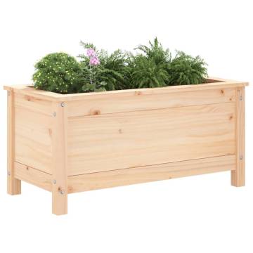 Garden Planter 82.5x40x39 cm - Solid Pine Wood for Your Garden