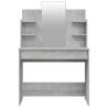 Dressing Table with Mirror - Concrete Grey | Hipomarket UK