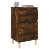 Elegant Smoked Oak Bedside Cabinet | Stylish Storage Solution