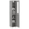 Stylish Highboard Grey Sonoma - Durable Engineered Wood