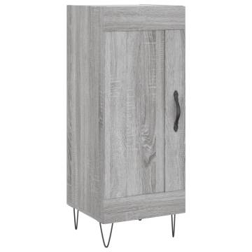 Stylish Highboard Grey Sonoma - Durable Engineered Wood