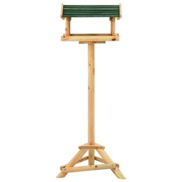 Bird Feeder with Stand - Solid Fir Wood, 100 cm Height