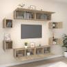 8 Piece TV Cabinet Set - Sonoma Oak Engineered Wood | HipoMarket