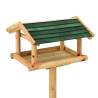 Bird Feeder with Stand - Solid Fir Wood, 100 cm Height