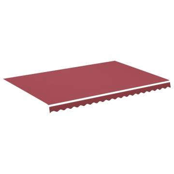 Replacement Fabric Awning Burgundy Red 4.5x3 m - Hipomarket