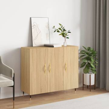 Sonoma Oak Sideboard 90x34x80 cm - Modern & Durable | Hipo Market