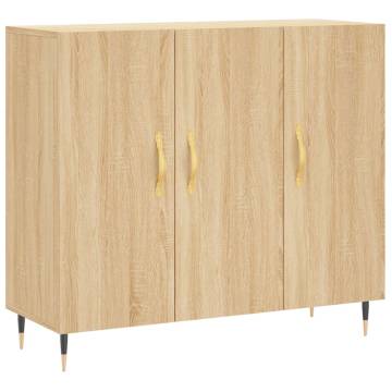 Sonoma Oak Sideboard 90x34x80 cm - Modern & Durable | Hipo Market