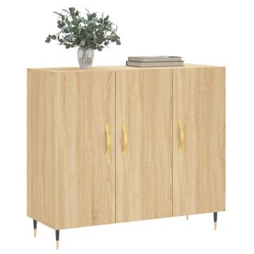 Sonoma Oak Sideboard 90x34x80 cm - Modern & Durable | Hipo Market