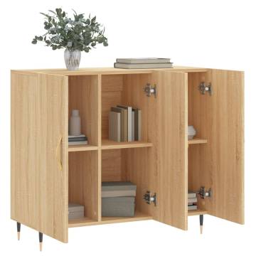 Sonoma Oak Sideboard 90x34x80 cm - Modern & Durable | Hipo Market