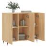 Sonoma Oak Sideboard 90x34x80 cm - Modern & Durable | Hipo Market