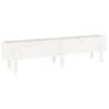 Garden Raised Bed White 160x30x38 cm Solid Pine | Hipo Market