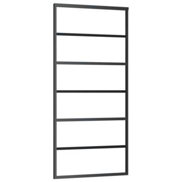 Sliding Door ESG Glass & Aluminium 90x205 cm - Black