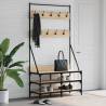 Clothes Rack with Shoe Storage Sonoma Oak 100x40x184 cm Colour sonoma oak Size 100 x 40 x 184 cm Quantity in Package 1 Number of 