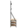 Stylish Clothes Rack with Shoe Storage - Sonoma Oak 100x40x184cm