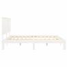 White Super King Size Bed Frame with Headboard | Hipomarket