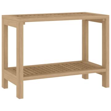 Bathroom Side Table 60x30 cm Solid Teak Wood - Stylish Storage