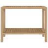 Bathroom Side Table 60x30 cm Solid Teak Wood - Stylish Storage