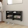 Wall Shoe Cabinets - High Gloss Black | Organized Storage