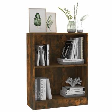 Bookshelf Smoked Oak 60x24x76 cm - Functional Wood Rack