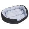 Reversible & Washable Dog Cushion Grey & Black - 110x80 cm