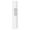 High Gloss White Bathroom Cabinet | 32x25.5x190 cm Design