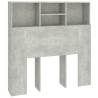 Headboard Cabinet Concrete Grey 100x19x103.5 cm - HiPoMarket