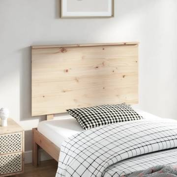 Stylish Solid Pine Bed Headboard - 104x6x82.5 cm