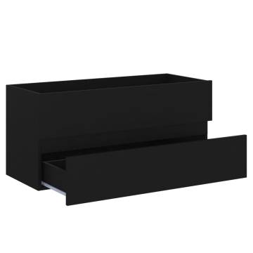 Sink Cabinet Black 100x38.5 cm | Stylish Storage Solution