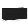 Sink Cabinet Black 100x38.5 cm | Stylish Storage Solution