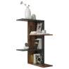 FMD Wall-mounted Corner Shelf - Old Style Dark Matera