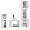 3 Piece Bathroom Cabinet Set - Stylish White Storage Solution