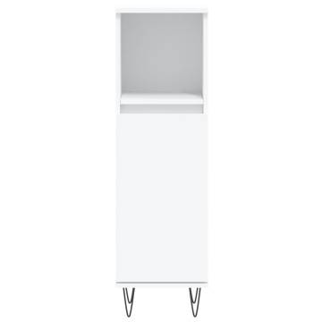 3 Piece Bathroom Cabinet Set - Stylish White Storage Solution